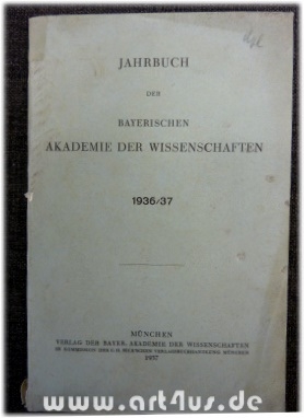 Jahrbuch der bayerischen Akademie der Wissenschaften 1936/37