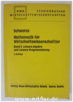 Lineare Algebra und Lineare Programmierung.