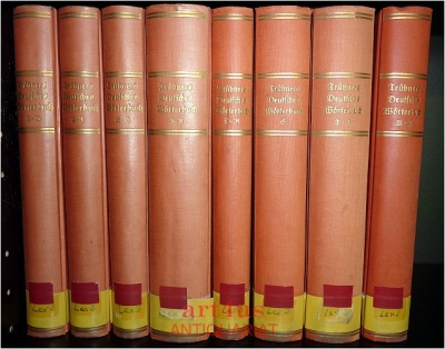 Trübners Deutsches Wörterbuch ; 8 Bände