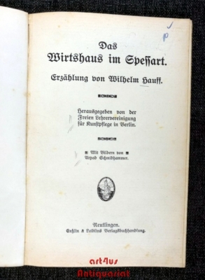 Das Wirtshaus im Spessart : Erzählung.