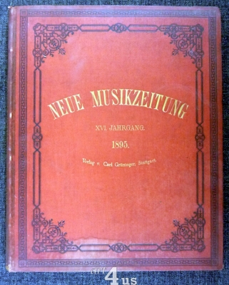 Neue Musik-Zeitung  16. Jahrgang (1895) ; mit Notenbeilage