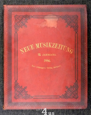 Neue Musik-Zeitung  7. Jahrgang (1886) ; mit Notenbeilage