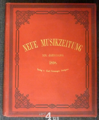 Neue Musik-Zeitung  19. Jahrgang (1898) ; mit Notenbeilage