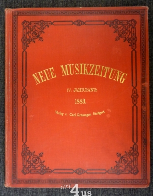 Neue Musik-Zeitung  4. Jahrgang (1883) ; mit Notenbeilage