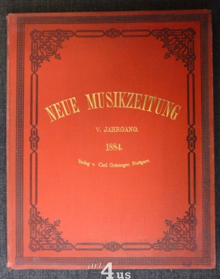Neue Musik-Zeitung  5. Jahrgang (1884) ; mit Notenbeilage