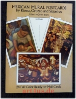 Mexican Mural Postcards by Rivera, Orozco and Siqueros : 24 Full-Colour Ready-to-Mail Cards.