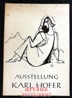 Austellung Karl Hofer : anläßlich seines 75. Geburtstages : 12. September - 15. Oktober : ochschule für bildende Künste, Hardenbergstr. 33