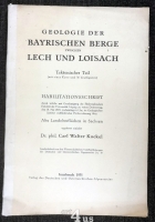 Geologie der bayerischen Berge zwischen Lech und Loisach : Tektonischer Teil : Habilitationsschrift.