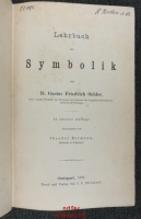 Lehrbuch der Symbolik.