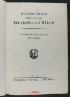 Schriften zur Philosophie und Ästhetik.