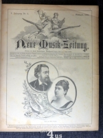 Neue Musik-Zeitung  10. Jahrgang (1889) ; mit Notenbeilage